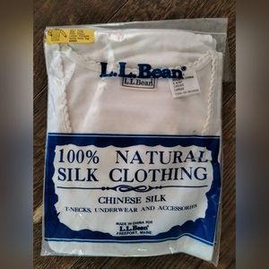 Vintage L.L Bean chinese silk ladies top NWT